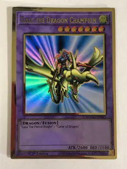 Yugioh! TCG Premium Gold Rare 1st Edition Gaia the Dragon Champion MAGO-EN025 NM - Image 1