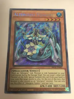 Yugioh! TCG Secret Rare 1st Edition Altergeist Fijialert BROL-EN047 - Image 1