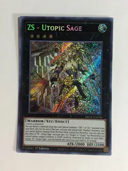 Yugioh! TCG Secret Rare 1st Edition ZS Utopic Sage BROL-EN058 NM - Image 1