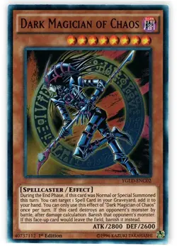 Yugioh Dark Magician of Chaos - Ultra Rare - YGLD-ENC02 or DUSA-EN054 - NM+ - Image 1