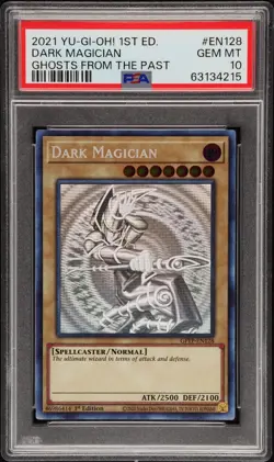 💎 PSA 10 Ghost Dark Magician 1st Ed Yugioh GFTP-EN128 lob bgs 💎 - Image 1