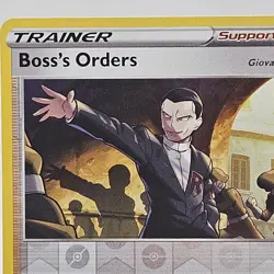 🚀Boss's Orders 154/192 Pokemon Card SWSH Rebel Clash Rare Reverse Holo MINT - Image 3