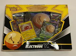 Pokemon TCG Hisuian Electrode V Card Box 820650851216 - Image 1