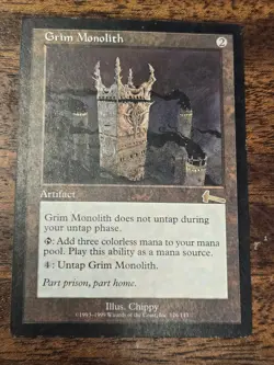 Grim Monolith Card Urza's Legacy Magic the Gathering - Image 1