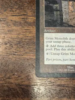 Grim Monolith Card Urza's Legacy Magic the Gathering - Image 5