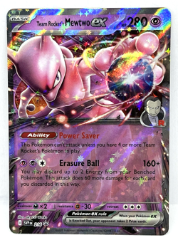 Team Rocket's Mewtwo ex - Pokemon Destined Rivals Black Star Promo Card SVP216 - Image 1