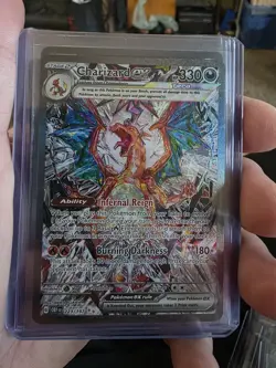 Pokemon S&V Obsidian Flames Charizard EX Card 233/197 SIR - Image 1