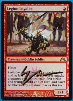 Legion Loyalist FOIL Gatecrash NM Red Rare SIGNED MTG CARD (ID# 505136) ABUGames - Image 1