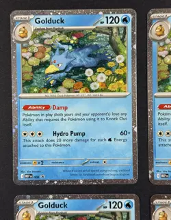 Golduck MEP 008 Mega Evolution Black Star Promo Lot (4-Cards) - Image 2