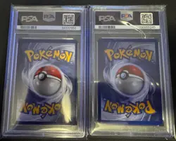 (2 Card Graded Lot) 1999 Pokemon Lass 75/102 (PSA 7,8) Base Set Trainer Rare 636996769739 - Image 2