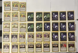 Pokemon TCG Rocket 1st Edition Trainer And Energy Cards Lot Of 39 LP-NM - Image 1