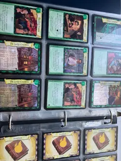 Lightly used binder of Harry Potter Trading Card Game cards - Image 1