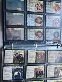 Lightly used binder of Harry Potter Trading Card Game cards - Image 4