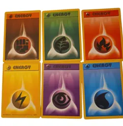 Pokemon 1st Edition (1999) Base Set 6 Energy Card Lot ~ VTG - Image 1