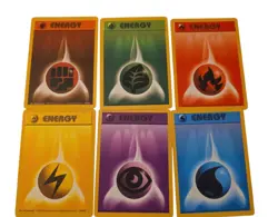 Pokemon 1st Edition (1999) Base Set 6 Energy Card Lot ~ VTG - Image 5