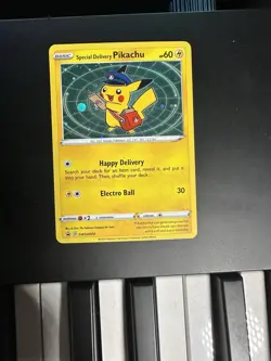 Special Delivery Pikachu SWSH074 SWSH: Sword & Shield Promo Cards Holo - Image 1