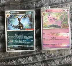 Umbreon & Espeon Pokemon Obsidian Flames GameStop Exclusive Sealed Cards - Image 2