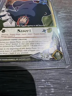 Naruto TCG CCG Sasori 481 1st Edition Card Super Rare English LP Holo Foil - Image 2