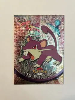 Pokemon Topps Chrome Card Rattata #19 - Image 1