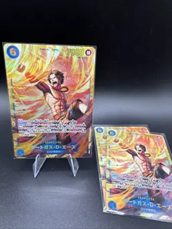 One Piece Card Game Portgas D Ace SEC Carrying on His Will OP13 119 Japanese - Image 3