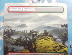 MtG borderless Wooded Foothills (#361) ×1 MH3 - NM FREE NEXT DAY SHIPPING! - Image 3