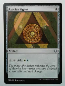Azorius Signet *Uncommon* Magic MtG x1 Commander 2020 - Image 1