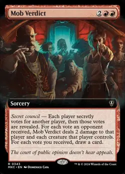 Mob Verdict - Extended Art MKC NM MTG - Image 1