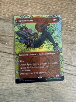 MTG Spider-Punk (0210) (Borderless) (210) | NM Foil | Spider-Man {SPM} - Image 1