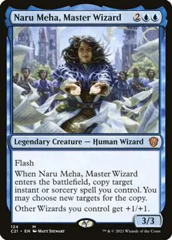 Naru Meha, Master Wizard Commander 2021 NM MTG - Image 1