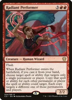 2x Radiant Performer Commander 2021 NM MTG - Image 1