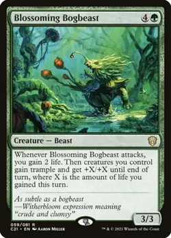 Blossoming Bogbeast Commander 2021 NM MTG - Image 1