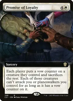 Promise of Loyalty - Extended Art C21 NM MTG - Image 1