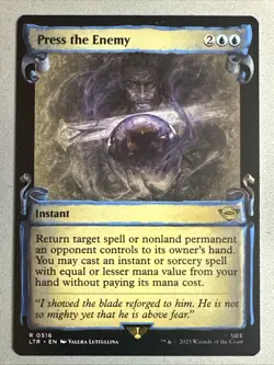 MTG / Press the Enemy / LTR / #516 / Regular (Showcase Scrolls) / Rare / NM - Image 1
