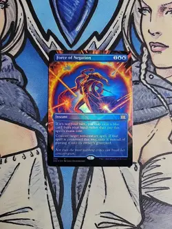 1x Force of Negation Borderless FOIL - NM/M 2X2 MTG Magic - Image 1