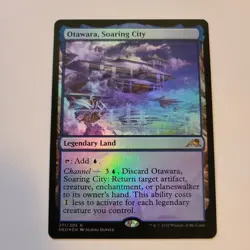 Magic the Gathering - Otawara, Soaring City (FOIL) - Kamigawa: Neon Dynasty - NM - Image 1