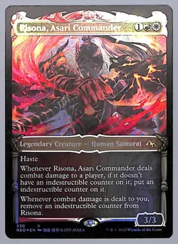 Risona, Asari Commander - Showcase - Foil - 330 - Kamigawa (NEO) MTG - Image 1