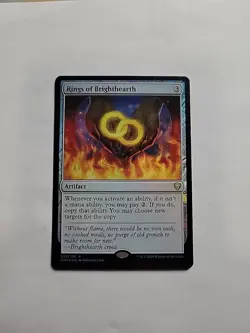MTG - Rings of Brighthearth Commander Legends Foil Rare #335 - Image 1