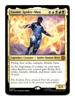 Cosmic Spider-Man [Marvel's Spider-Man] MTG Magic NM/M ⚪💧💀🔥🌳 - Image 1