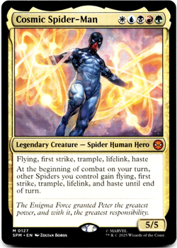 Cosmic Spider-Man [Marvel's Spider-Man] MTG Magic NM/M ⚪💧💀🔥🌳 - Image 3