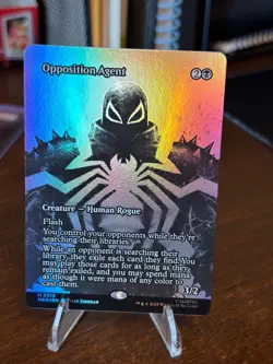 Opposition Agent - Foil - Borderless M MTG Spiderman Marvel Universe English - Image 1