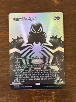 Opposition Agent - Foil - Borderless M MTG Spiderman Marvel Universe English - Image 2