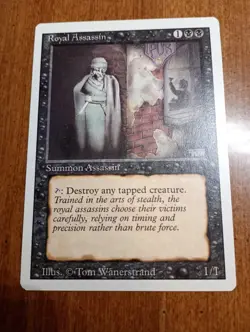 1994 Magic: The Gathering - Revised(3rd) - ROYAL ASSASSIN - Vintage Rare - NM - Image 1