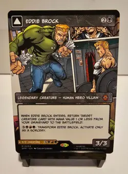 Eddie Brock (Borderless Non Foil) 224 (M) MTG Marvel's Spider-Man (SPM) - Image 2