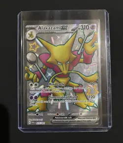 Alakazam EX 215/091 Pokemon TCG Scarlet & Violet Paldean Fates Shiny Ultra Rare - Image 1