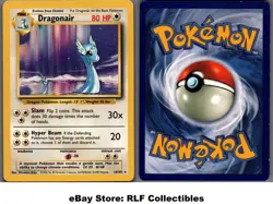 1999 Pokemon, Base Set, #18/102 Dragonair, Rare - Image 1