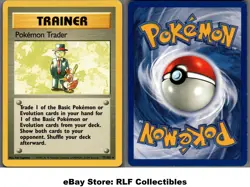 1999 Pokemon, Base Set, #77/102 Pokemon Trader, Rare (b) - Image 1