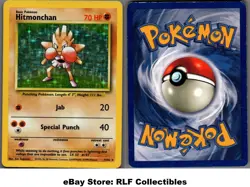 1999 Pokemon, Base Set, #7/102 Hitmonchan, Holo Rare - Image 1