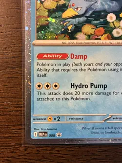 Pokemon TCG Golduck Black Star Promo 008 Mega Evolution - Near Mint - Image 5