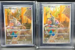 Pokemon TCG Paldean Fates Mimikyu #75 HOLO Black Star Promo Lot of 2 Sealed - Image 1