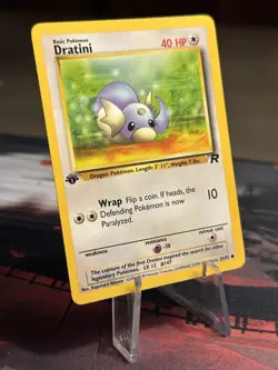 Pokemon TCG Team Rocket #53/82 Dratini 1st Edition LP - Image 1